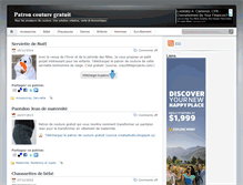 Tablet Screenshot of patroncouturegratuit.com